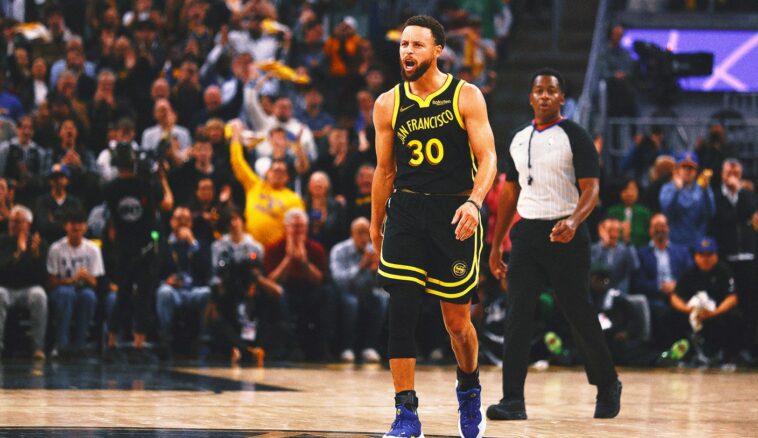 Steph Curry outduels former teammate Jordan Poole to help Warriors beat Wizards, 129-118