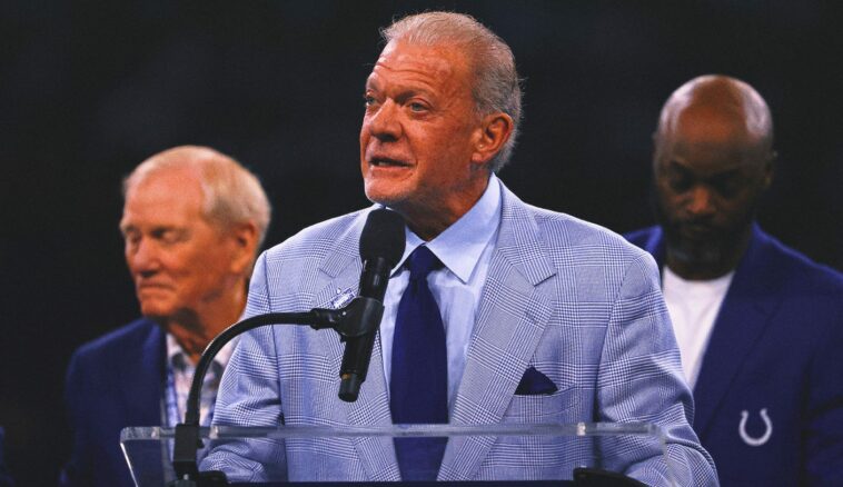 Colts owner Jim Irsay being treated for severe respiratory illness