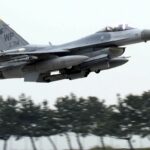 U.S. Air Force pilot safely ejects before his F-16 fighter jet crashes in South Korean sea