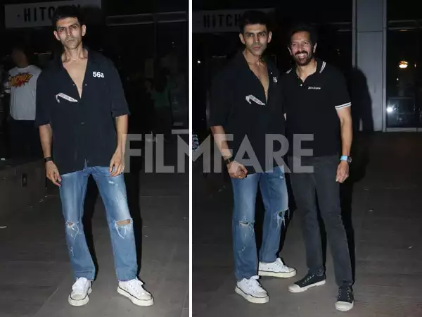 Kartik Aaryan and Kabir Khan get clicked at Chandu Champion's wrap party. See pics: