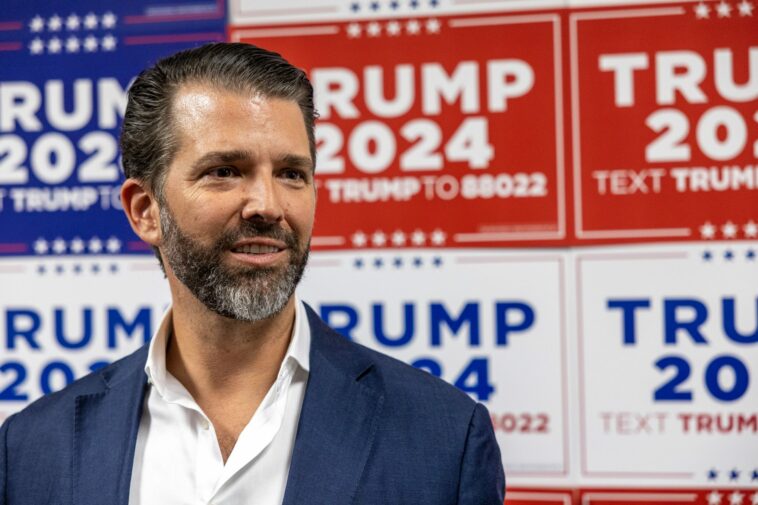 Oop! Donald Trump Jr. Sparks Backlash After Making NSFW Comment About President Joe Biden