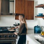 in the kitchen