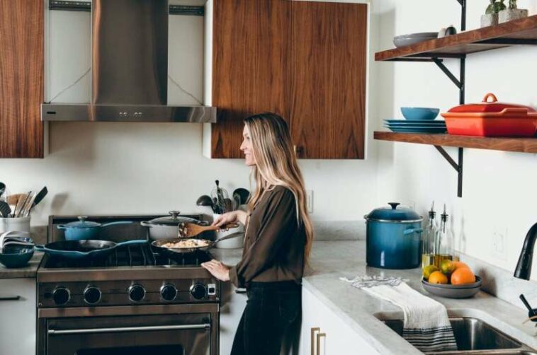 in the kitchen