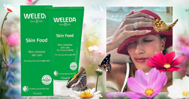 Image of Weleda Skin food with Hailey Bieber