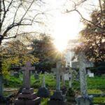 West Brompton Cemetery in London, Autumn.