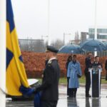 Flag of NATO’s 32nd member, Sweden, raised at alliance’s headquarters