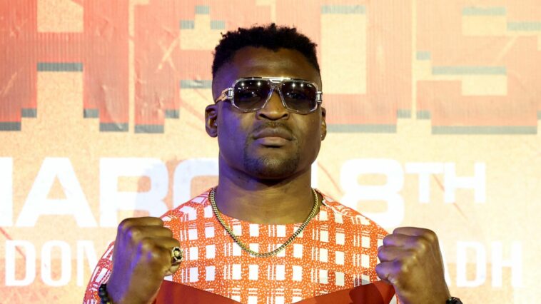 Francis Ngannou's trainer Dewey Cooper warns Anthony Joshua that his fighter has 'gargantuan power'