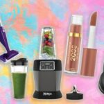 A compilation of products including a Flash Power Mop, blender, lip gloss, headphones and more.