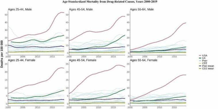 New study highlights troubling trends in midlife mortality in the US and UK