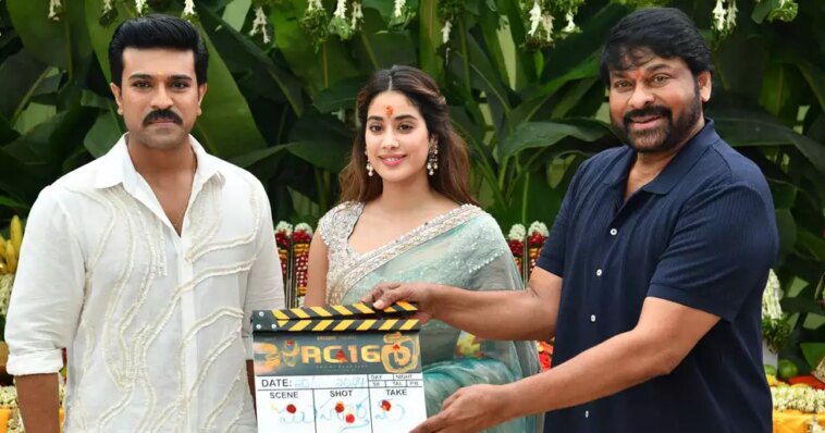 RC16: Ram Charan, Janhvi Kapoor, Chiranjeevi and more come together for the film’s launch