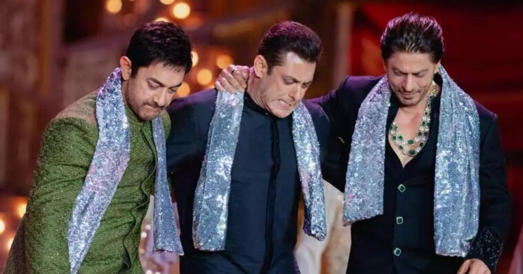 Shah Rukh Khan, Salman Khan & Aamir Khan dance to Naatu Naatu at Anant-Radhika’s pre-wedding bash