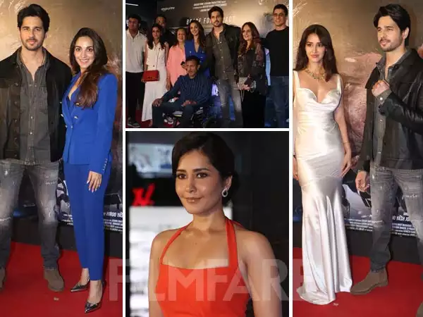 Sidharth Malhotra and Kiara Advani attend Yodha’s star-studded screening with family