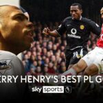 Thierry Henry makes Monday Night Football appearance | Watch his best PL goals for Arsenal!