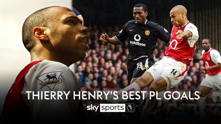 Thierry Henry makes Monday Night Football appearance | Watch his best PL goals for Arsenal!