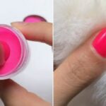 The internet is going wild over dip powder nails (Image: @morovanofficial1)