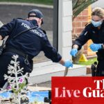 Australia news live: Dutton ‘shoulder to shoulder’ with PM after Sydney church stabbing; Lehrmann withdraws from ‘presumption of innocence’ conference