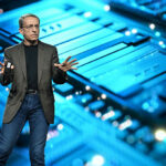 Intel CEO Pat Gelsinger speaks at the Intel Vision event in Phoenix on April 9, 2024.