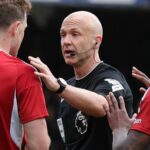 Anthony Taylor waved away three Nottingham Forest penalty appeals