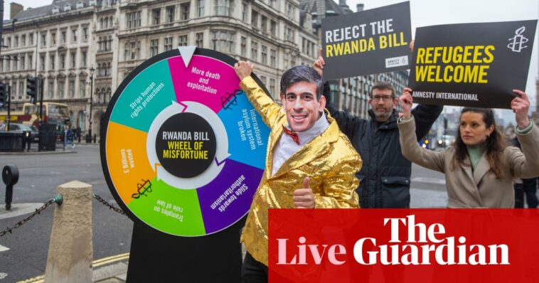 Rishi Sunak says he will make Commons ‘sit and vote until it’s done’ on Rwanda – UK politics live