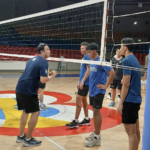 Owa Retamar training with the Alas Pilipinas men's team ahead of the AVC Challenge Cup.