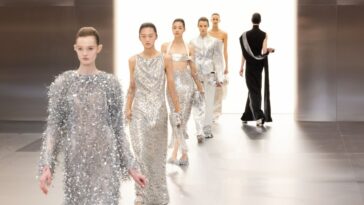 The finale of the Fendi spring 2024 haute couture show in Paris.