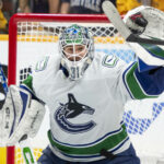 Arturs Silovs' 42 saves lead Canucks past Oilers in Game 3