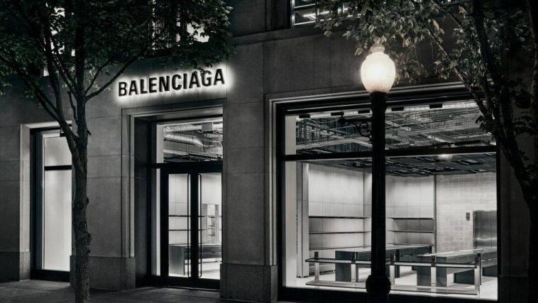 The new Balenciaga store in Chicago.