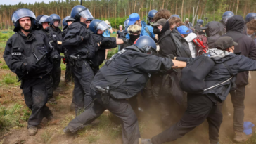 Clashes as protesters try to force entry into German Tesla plant