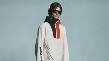 A look from Louis Vuitton's capsule collection for the Louis Vuitton 37th America’s Cup Barcelona