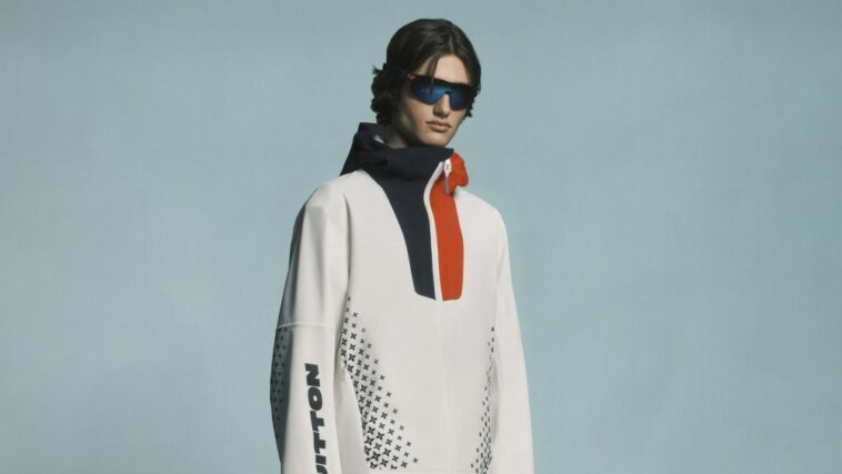 A look from Louis Vuitton's capsule collection for the Louis Vuitton 37th America’s Cup Barcelona