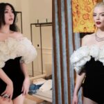 Lu Min and Anya Taylor-Joy in the same Giambattista Valli couture look.