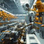 AI robot on a production line