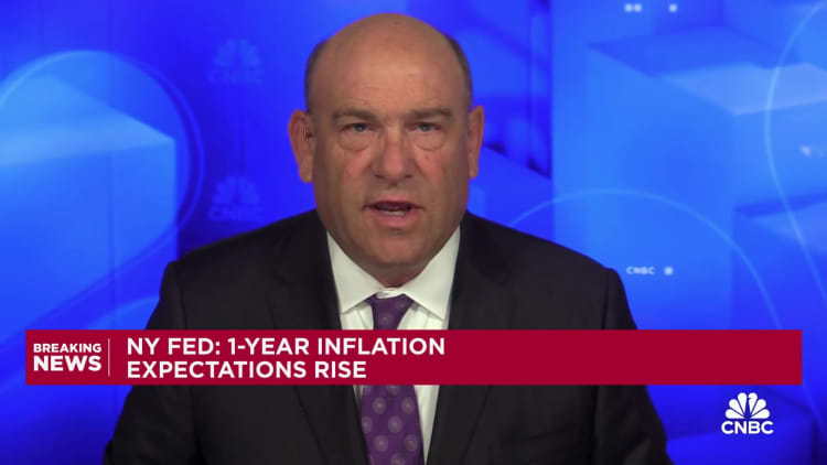 NY Fed: One-year inflation expectations rise