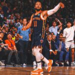 Jalen Brunson returns from foot injury, sparks Knicks' Game 2 win over Pacers