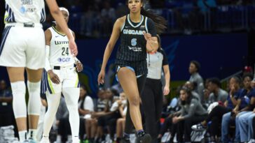 Keepin' It Cute! Angel Reese Reacts To Alyssa Thomas Making Contact With Her Neck During Game (VIDEOS)