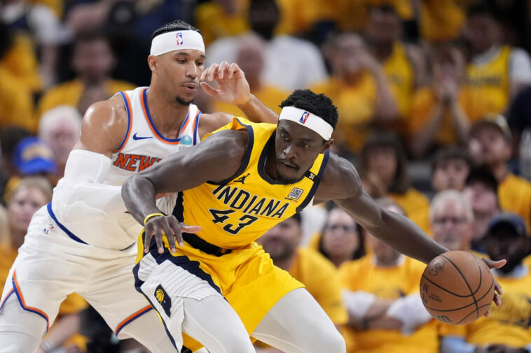 Pascal Siakam Pacers beat Knicks Game 6 NBA Playoffs