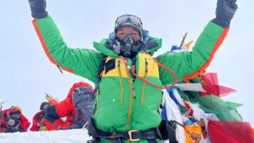 Nepal’s ‘Everest Man’ beats own record by climbing summit for 29th time