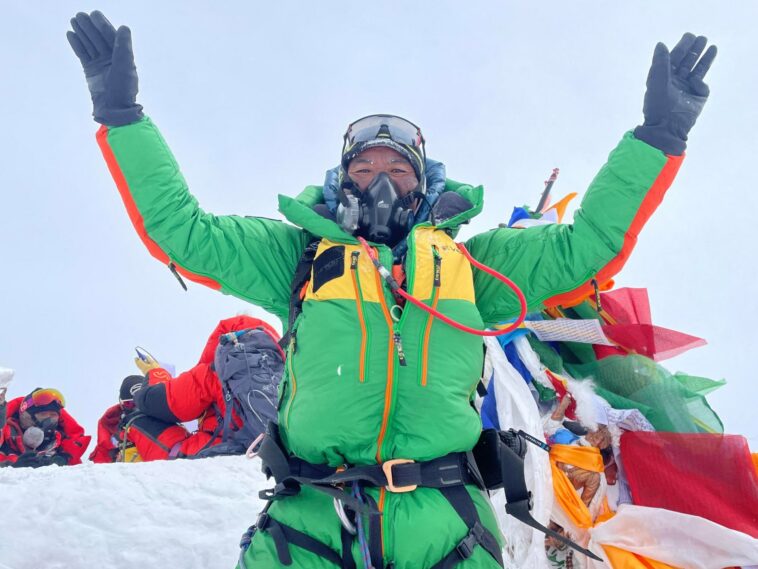 Nepal’s ‘Everest Man’ beats own record by climbing summit for 29th time