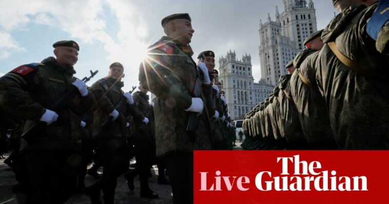 Russia-Ukraine war live: Putin accuses ‘arrogant’ west of risking global conflict and says his forces are at ‘combat readiness’