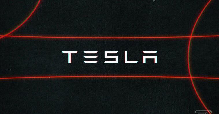 Tesla logo stock