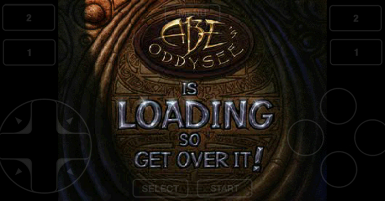 A screenshot of the loading screen from Abe’s Oddysee.