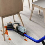 The Dyson WashG1 can wipe up wet messes.