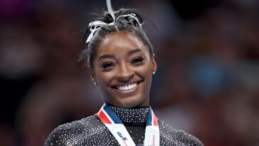 Simone Biles at the 2023 U.S. Gymnastics Championships on Aug. 27 in San Jose, California.