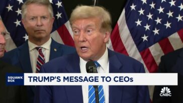 Donald Trump pitches 80 CEOs on tax cuts and regulation rollbacks