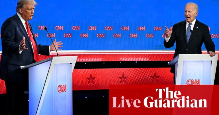 Calls for Biden to stand aside grow after shaky debate performance against Trump – live