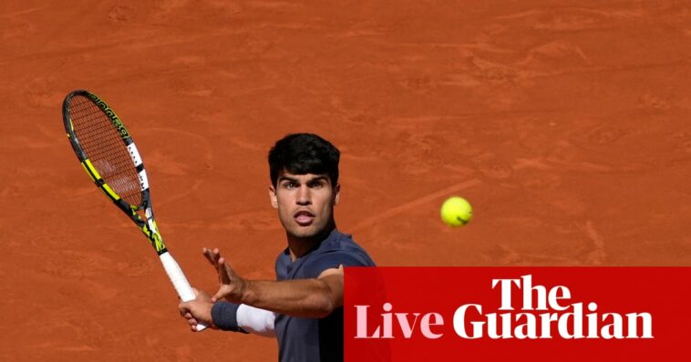 Carlos Alcaraz v Jannik Sinner: French Open men’s singles semi-final – live