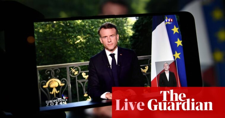 EU elections 2024 live: Macron says France needs ‘clear majority’ after calling snap elections following far-right surge