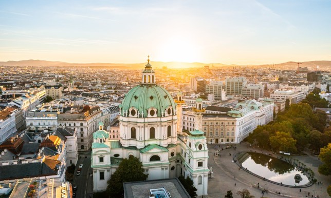 St. Charles Church or Karlskirche in Vienna, Austria