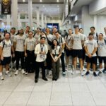 Team USA arriving in Manila for the VNL competition hosted by the country.