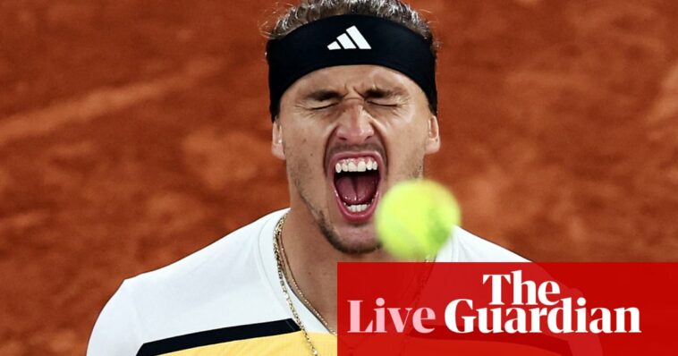 French Open 2024: Zverev survives huge scare in Griekspoor five-setter – live